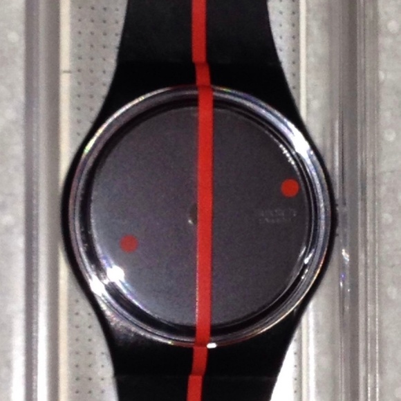 Swatch Other - 1991 SWATCH WATCH 360° Rosso Sur Blackout GZ119 Swatch Other - 1991 SWATCH WATCH 360° Rosso Sur Blackout GZ119